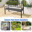 Banc de jardin en acier inoxydable Karvel