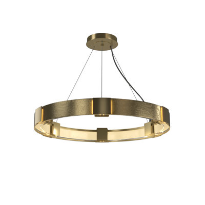 Lustre cylindrique unique et remarquable à 6 lumières Aura