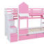 Lit superposé Twintwin rose avec 2 tiroirs, 3 tablettes et glissière - Construction, convient au développement émotif-806426029