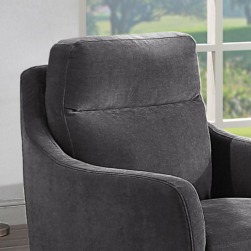 Chaise # 5725 gris Diana, Velours gris