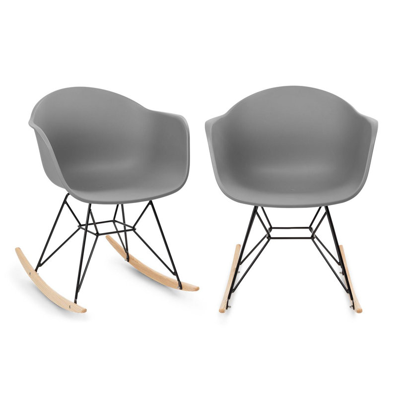 Outdoor Chair, Grey/Brown/Blue
