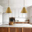 Luminaire suspendu réglable 1 lumière avec abat-jour conique en métal Dev