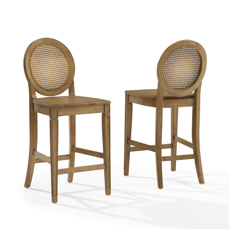 Katia 2-piece Cane-back Counter Stool Set