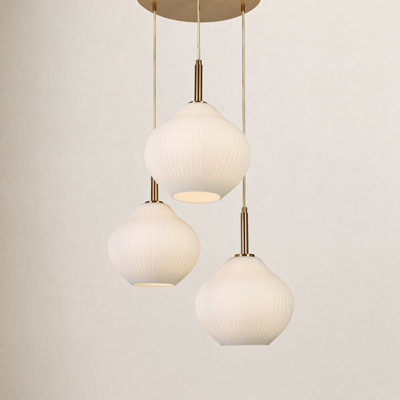 Jonny 23" W 3-Light Cluster Pendant Light