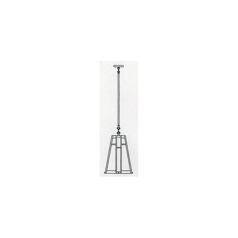 Asheville 1 - Light Pendant, Pewter, Cream, 18.38" H x 12" W