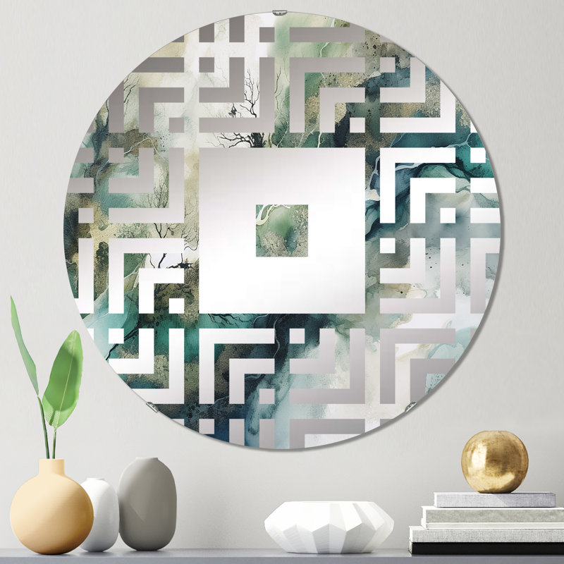 Aquetong - Miroir mural carré, 23,6 po x 23,6 po