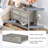  Modern 26.7''w 2-drawer Nightstand With Charging Station And Open Shelf-1676909089