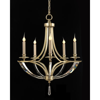 Lustre en cristal 5 lumières Bent