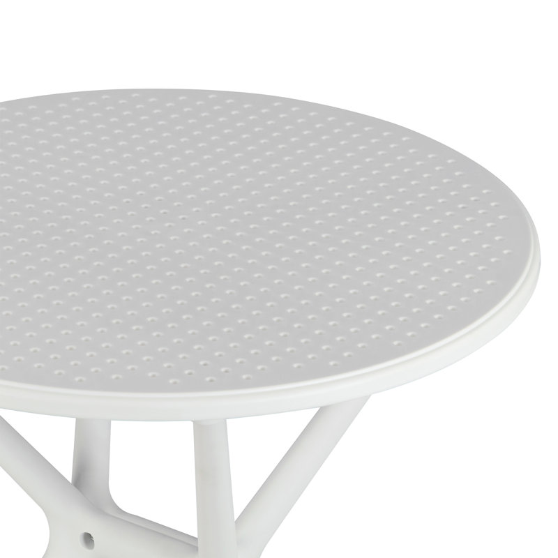 Belen Bates Beige White Outdoor Dining 2 Seats Set, Beige