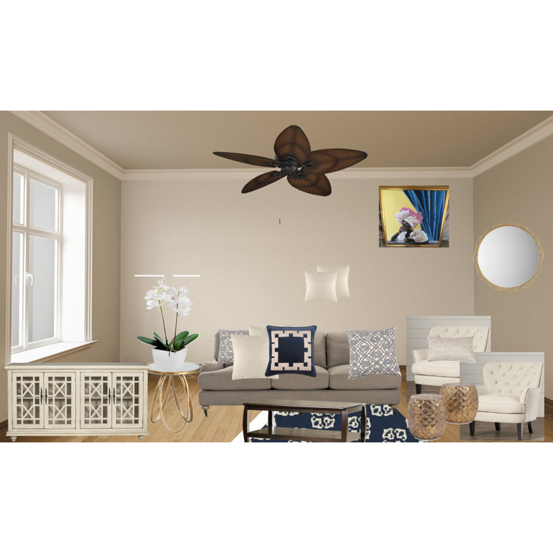 DEL blanc mat de notre collection Abigail, H 36 po x l 40 po