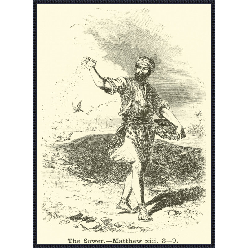«The Sower Matthew» par English School, reproduction d'art sur toile encadrée