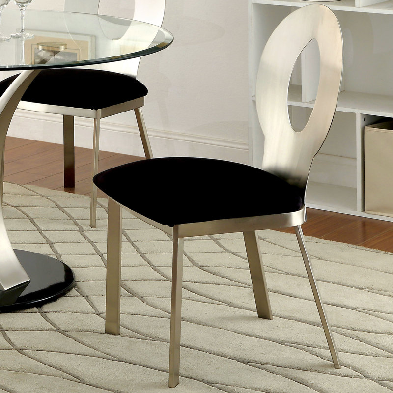 Bagdai 4 - Person Glass Top Pedestal Dining Set