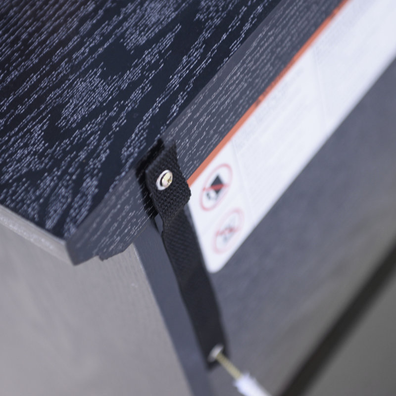 Armoires garde-manger modernes avec panneau de fibres à densité moyenne noir, rangement réglable pour la cuisine