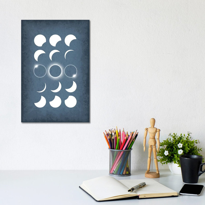 Solar Eclipse II - Wrapped Canvas Print, 20.32 cm H x 30.48 cm W