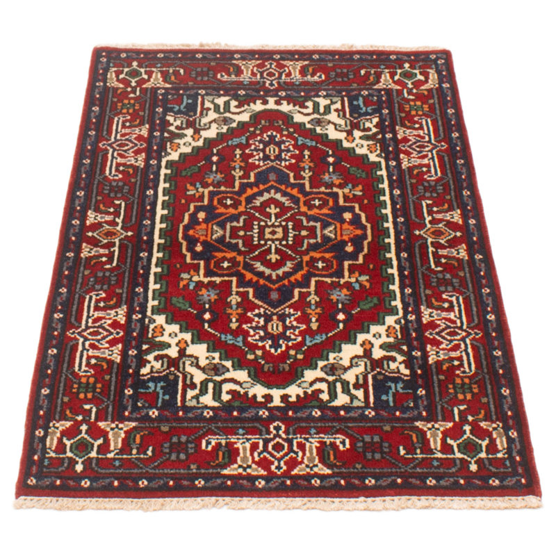 Tapis unique rouge 3 pi x 5 pi Aasiah