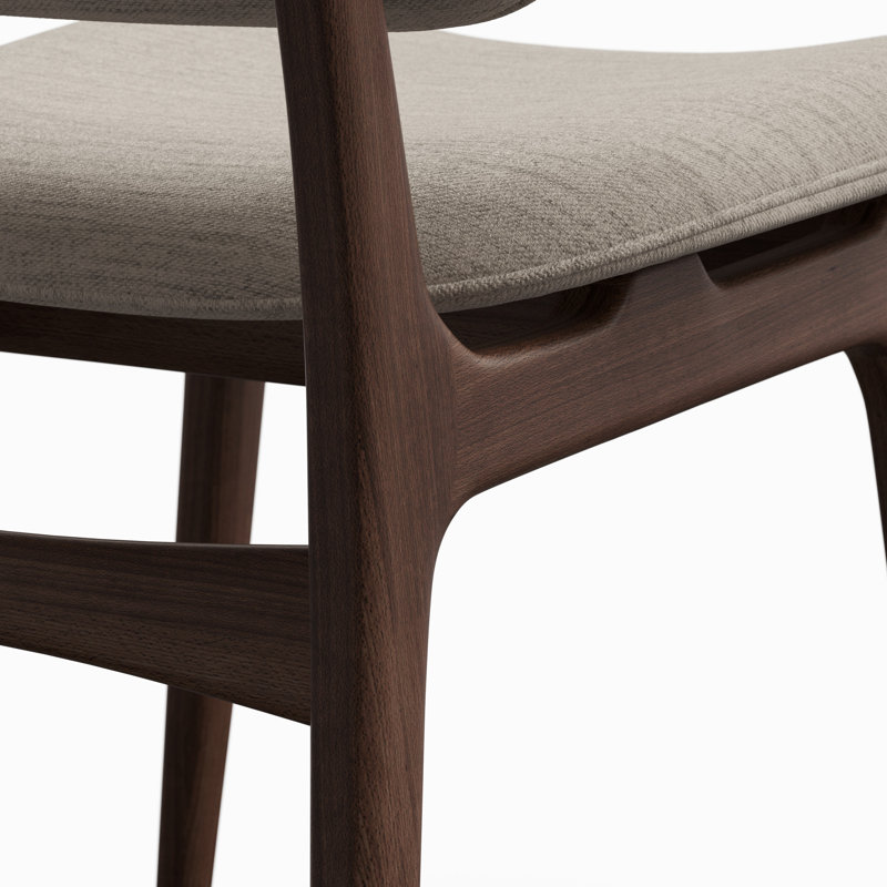 Modern Brazilian Ariel Side Chair, Medley Ivory Performance Basketweave
