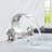 Brushed Nickel Crystal Handles Bathroom Basin Sink Faucet Vanity Widespread Tap Deck Mounted