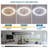 19" 7-Blade White Modern Ceiling Fan with Dimmable Color Changing LED and Remote Control