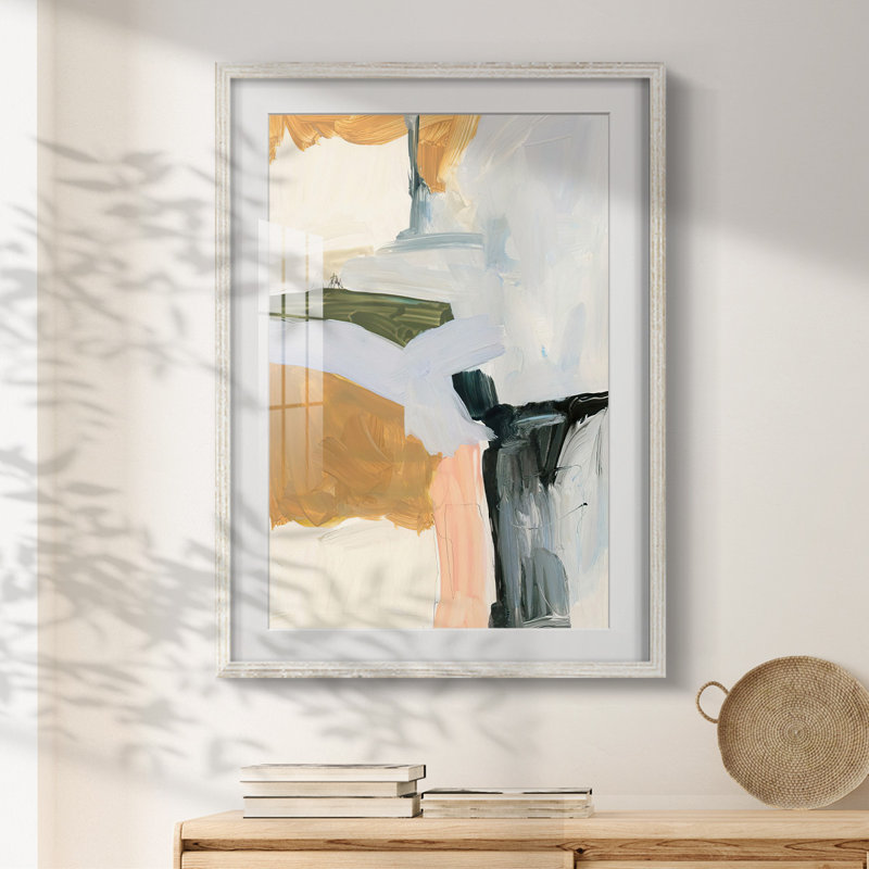 Palette Meld II - impression encadrée, H 28,5 po x l 20,5 po, Blanc