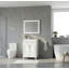 Meuble-lavabo 24 po avec lavabo en céramique et armoire de rangement en bois massif, portes à fermeture douce, style rétro-1682674400