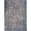 Tapis argenté / bleu Yazmin-115720634