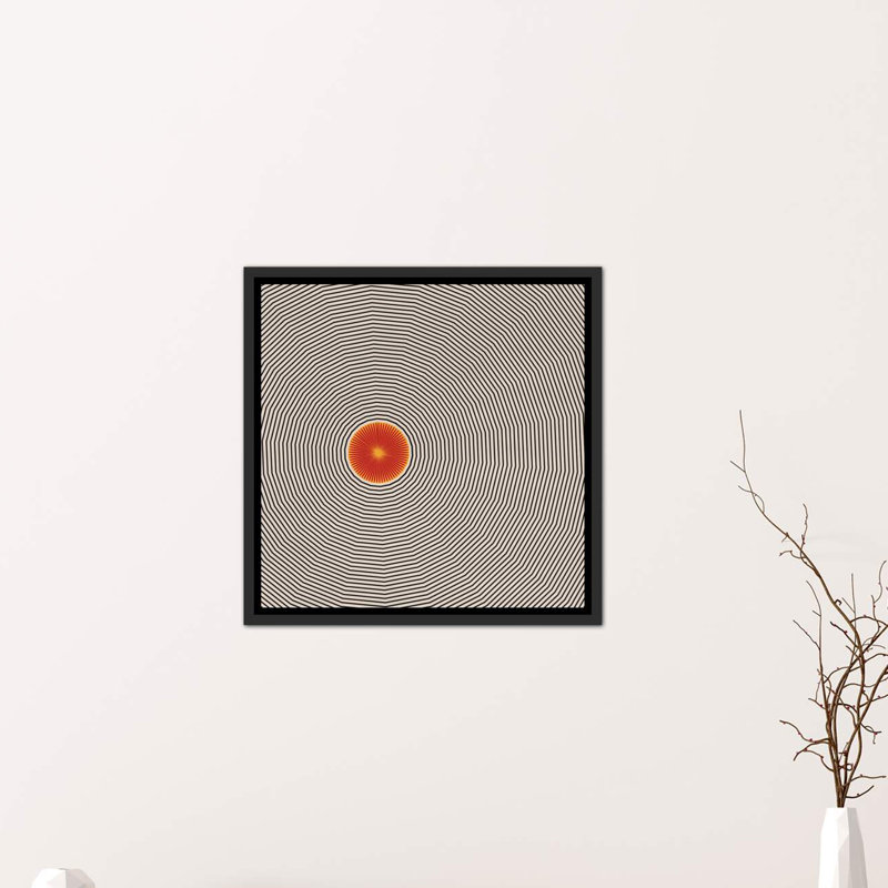 «Sun Illusion», reproduction d'impression, Toile avec cadre noir, H 18 po x l 18 po x 1,5 po
