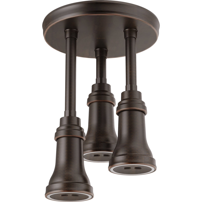 Pendant Full Rain Shower Head H2Okinetic®, Venetian Bronze