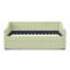 Lit de jour simple, lit de jour convertible rembourré avec dossier capitonné, canapé-lit polyvalent 3 en 1 avec lit gigogne escamotable et rangement latéral, parfait pour une vie compacte-1125125034