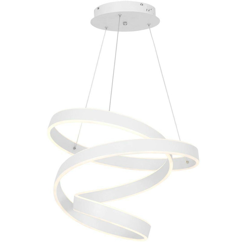 Castrovinci 1 - Light LED Geometric Pendant, White