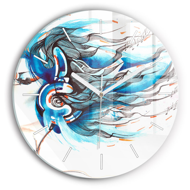 Glass Wall Clock