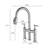 Bridge Style Kitchen Faucet In Brushed Nickel, Pull-Down Spray Feature, Dual Handle For Accurate Water Flow & Temperature, 360 Rotatable High Arc Nozzle, Brass, Soundless Splash- Aerator Nickel With-1956657869