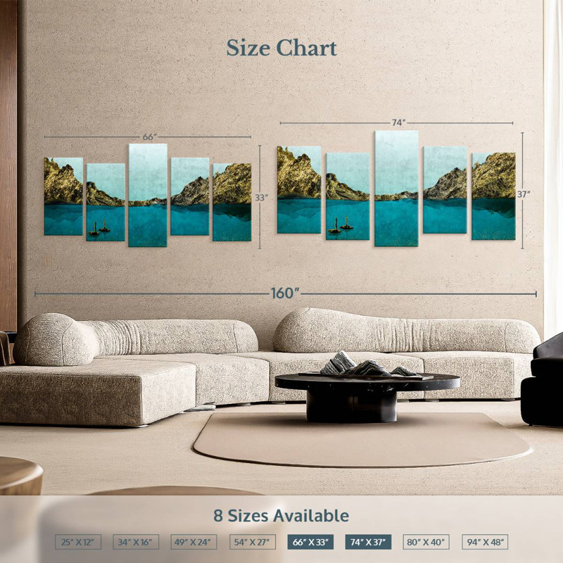 Alvord Island Houbling, H 33 po x l 66 po