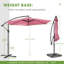 Parasol en porte-à-faux 120 po Ersheen-677052338