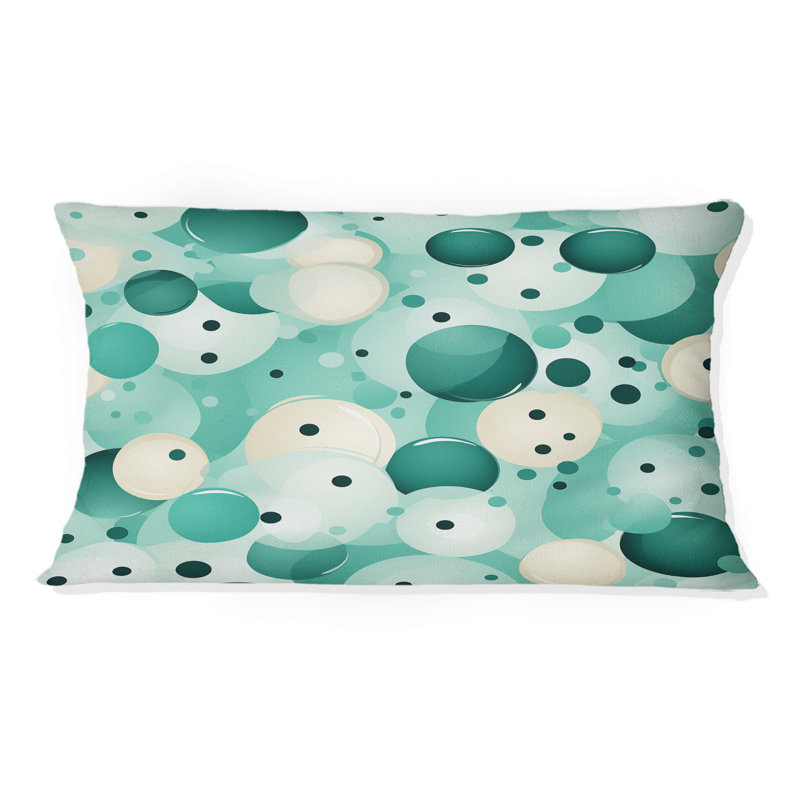 Motif à pois Coastal Tranquility - Coussin abstrait