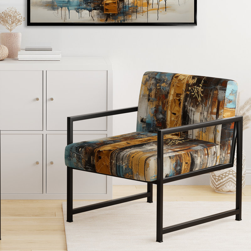 Chaise d'appoint rembourrée Divine Love, Noir