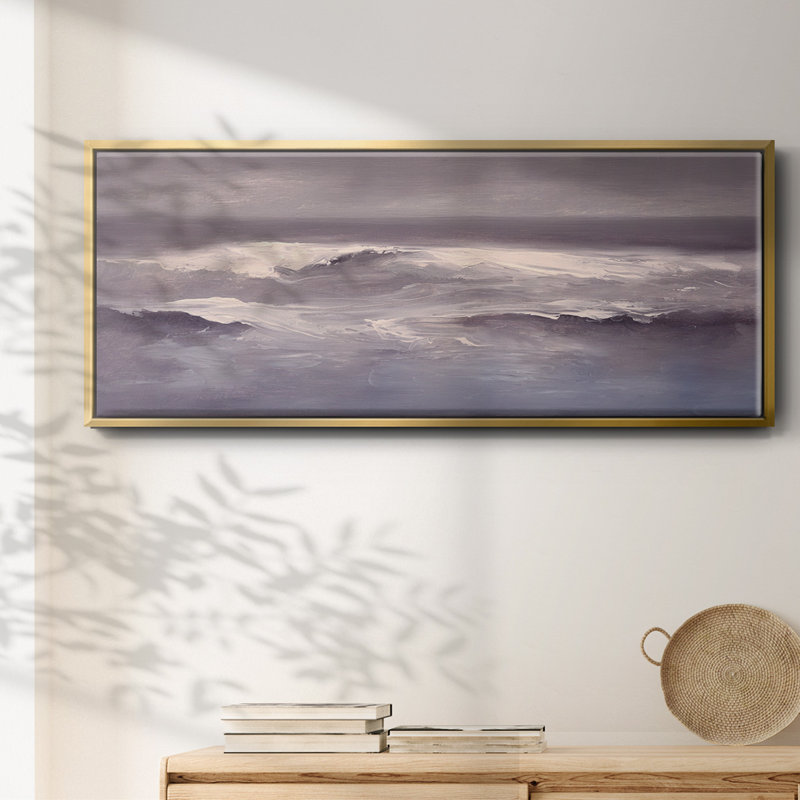 Gentle Seas- Framed Canvas, 8" H x 20" W