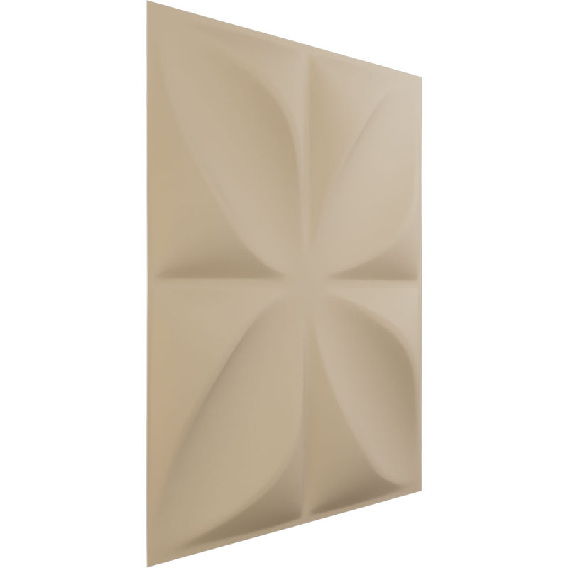Panneau mural 3D décoratif Helene EnduraWall, Beige fumé satiné UltraCover