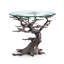 Glass Figurine End Table
