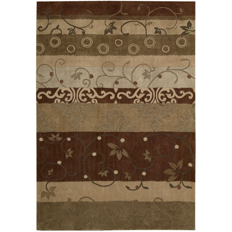 Tapis beige / brun touffeté à la main Williston