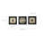 3-Piece Modern Black & Gold Abstract Metal Wall Art Set, Contemporary Home Decor