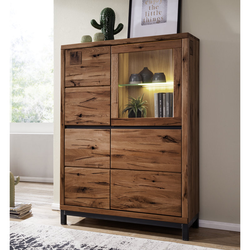 Villanders Highboard, Tobacco Brown