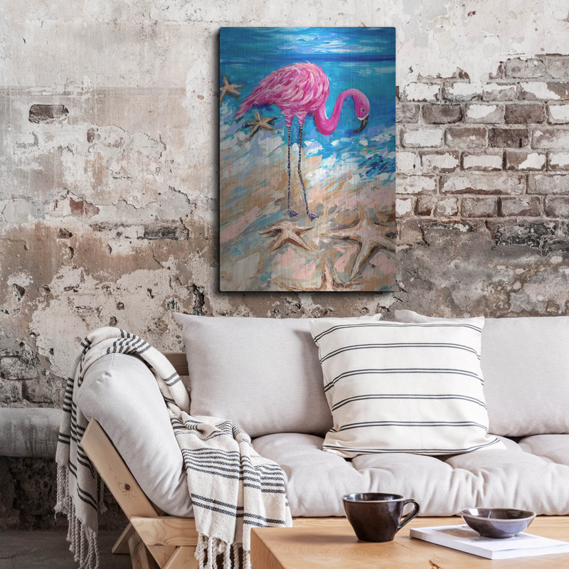 «Flamingo Of Bonaire» par Estelle Grengs, H 36 po x l 24 po