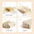 6Pack Sheet Organizers And Storage - King/Queen Size Sheet Storage Organizer With Window, Foldable & Dustproof Sheet Organizer,Beige-963736268