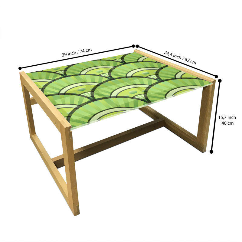 Jamarre Sled Coffee Table, 62cm H x 74cm W x 40cm D