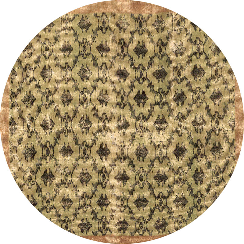 Tapis brun traditionnel Traditional 2447, Rond 4 pi
