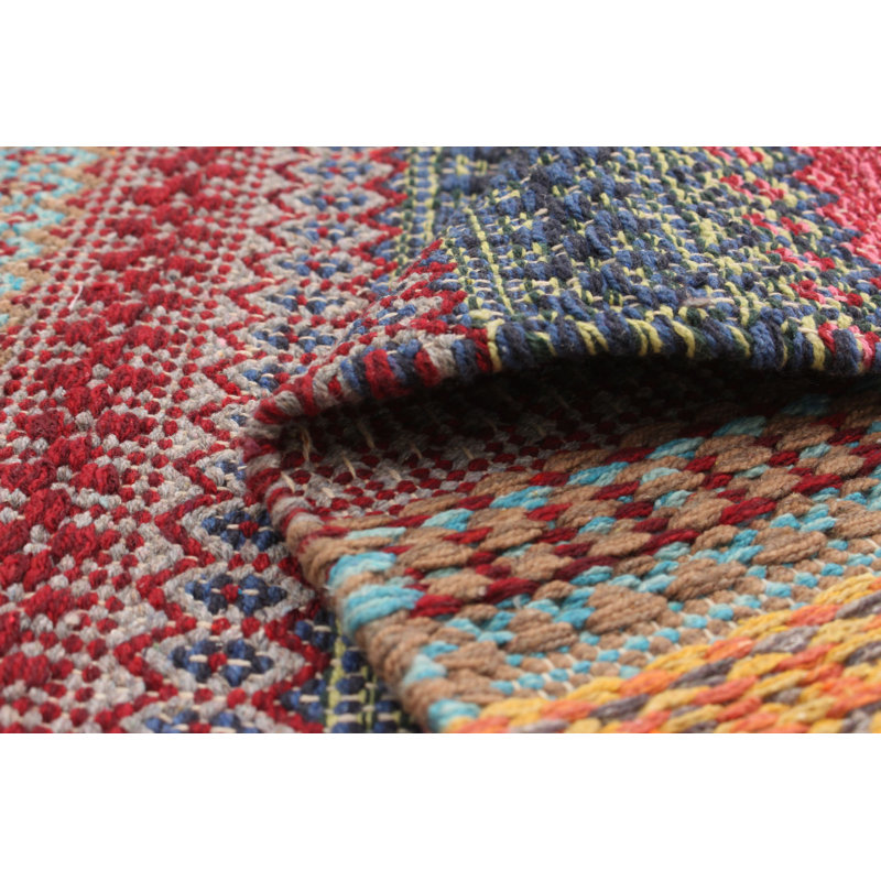 Jahnke Wool Geometric Indoor Rug, Rectangle 2' x 3'