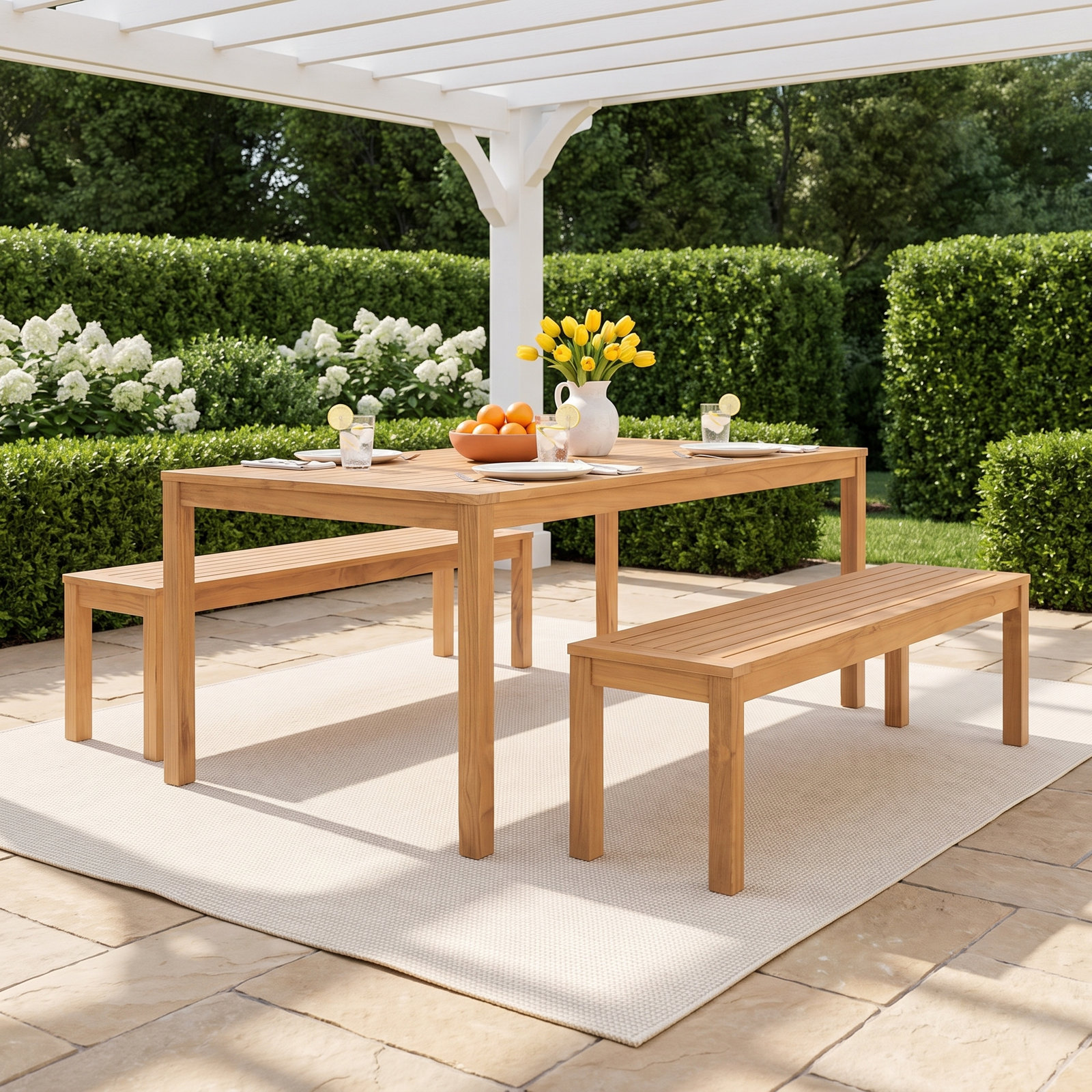 Rosalina Teak Patio Dining Set
