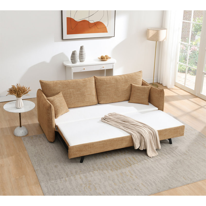 Canapé Cadie Mocha Chenille avec 2 coussins