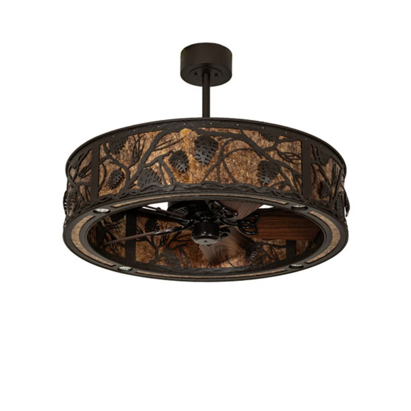 Whispering Pines LED Downrod Ceiling Fan