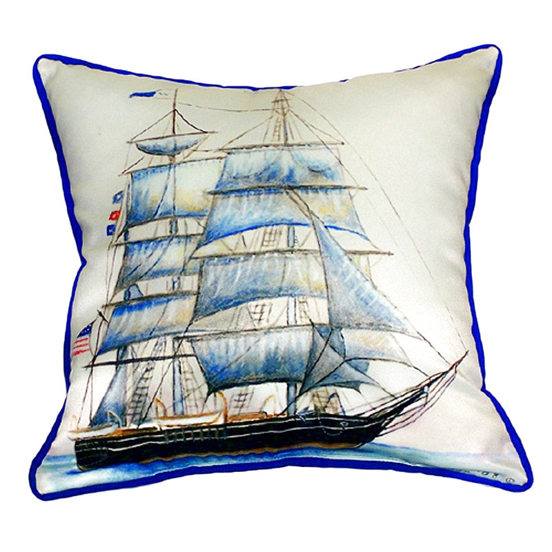 Coussin décoratif intérieur/extérieur à bateau baleine